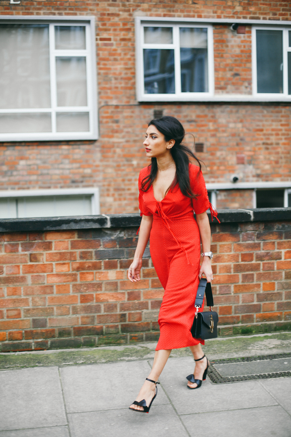 Topshop red hot sale dress