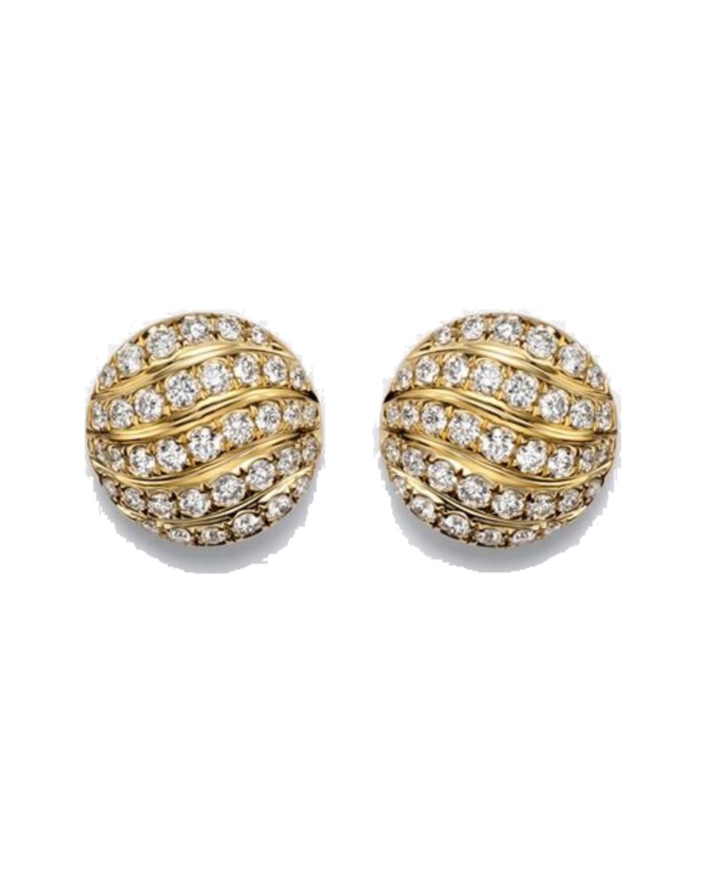 David Yurman Sculpted Cable Pavé Earrings
