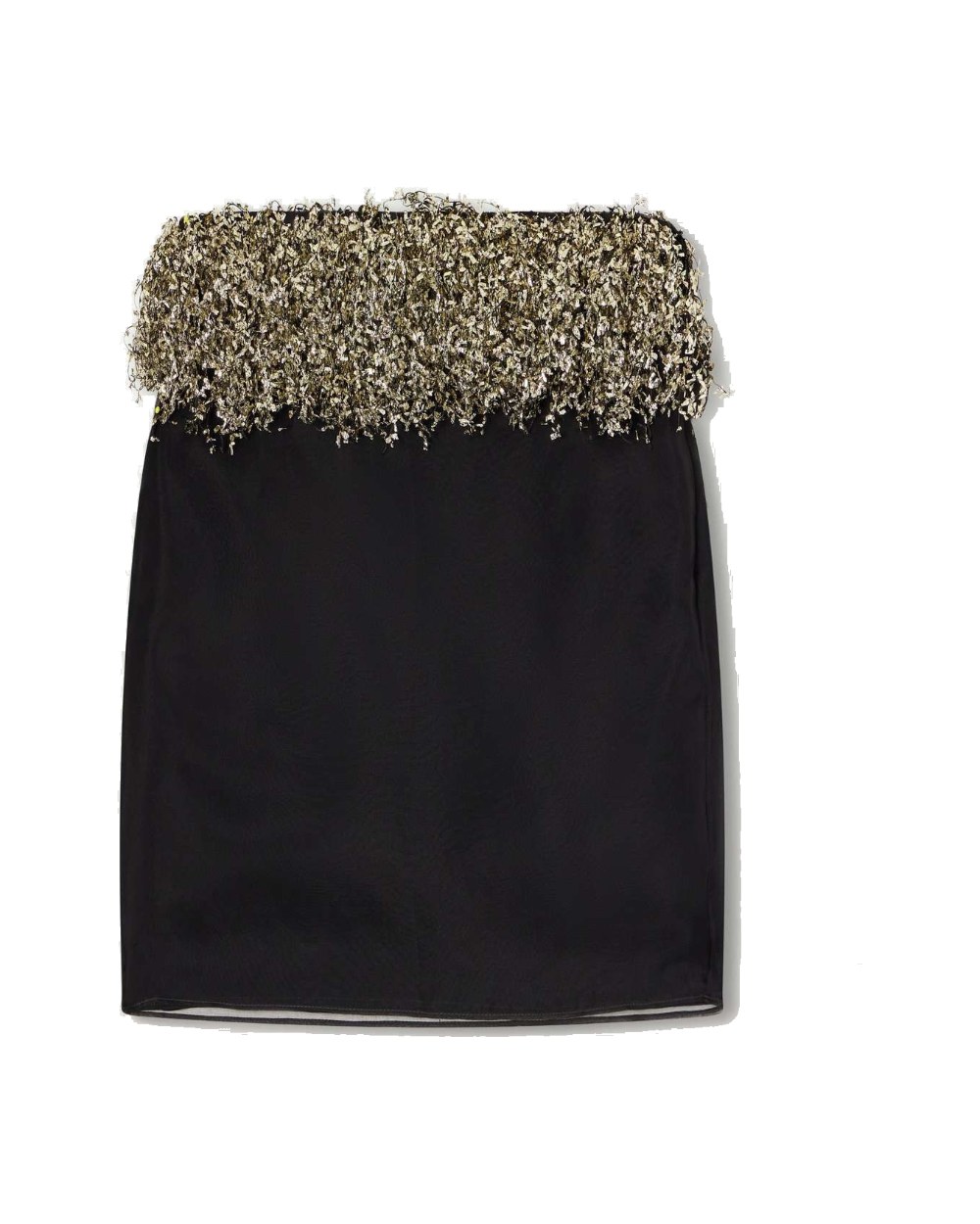 Liberowe Fringe-Trimmed Silk-Organza Mini Skirt