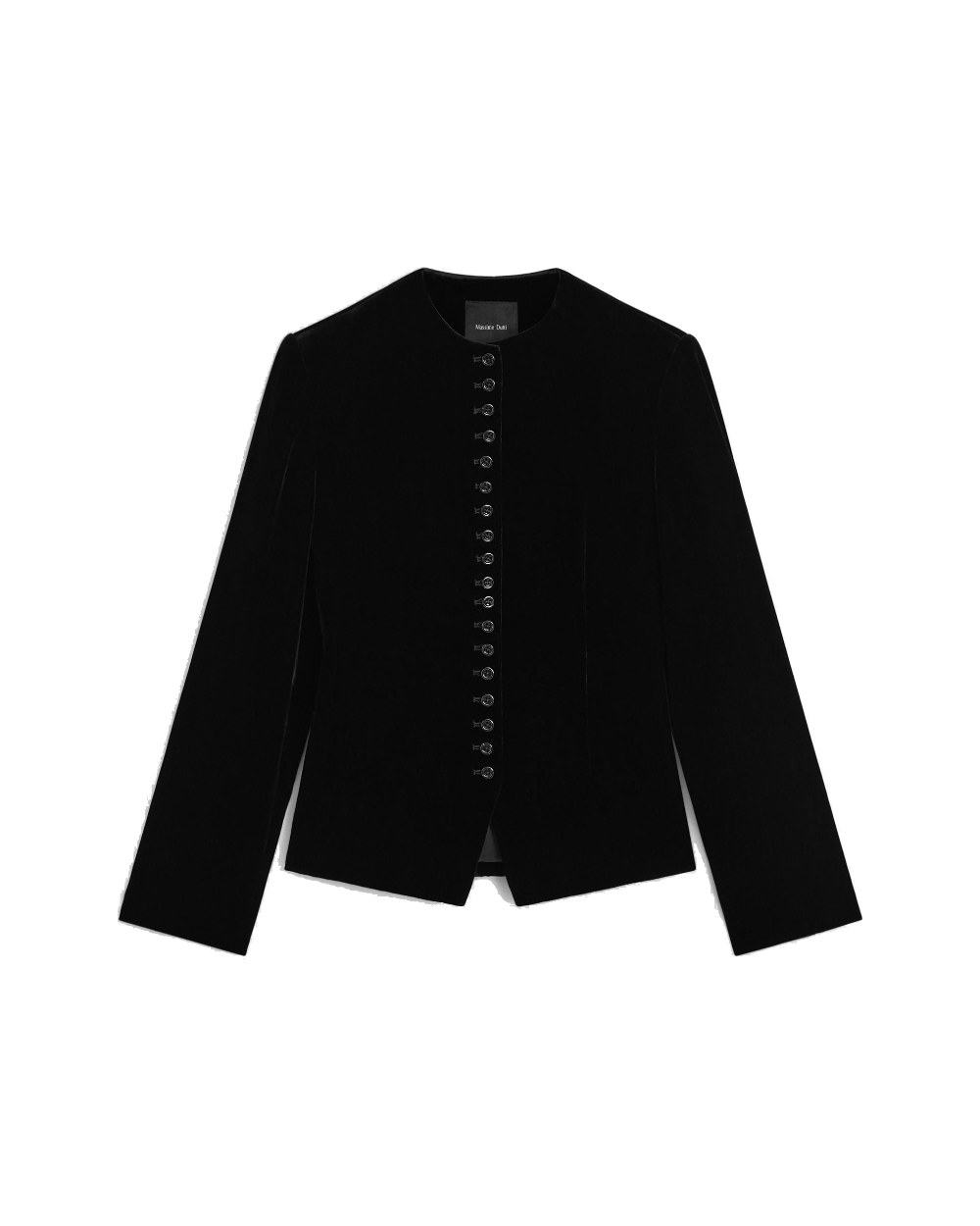Massimo Dutti Velvet Blazer with Button Detail